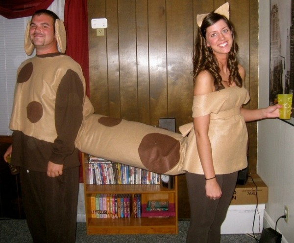 KOSTUM COUPLE CAT AND DOG
